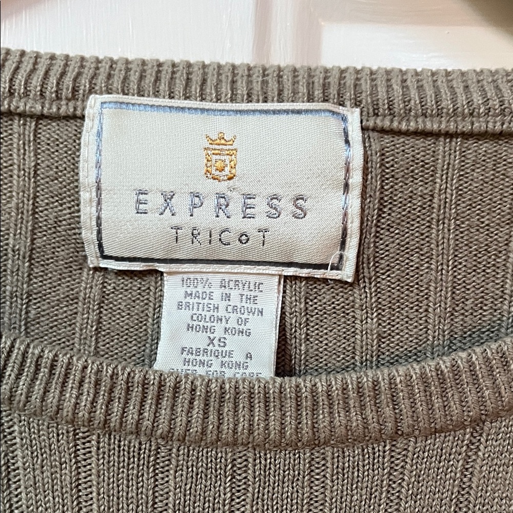 Express Tricot Ribbed Sweater - Picture 2 of 3